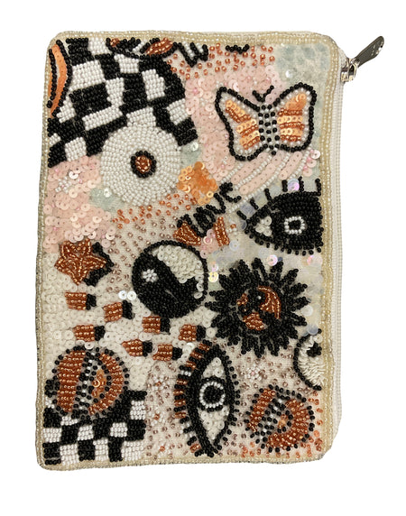 Eye Beaded Purse