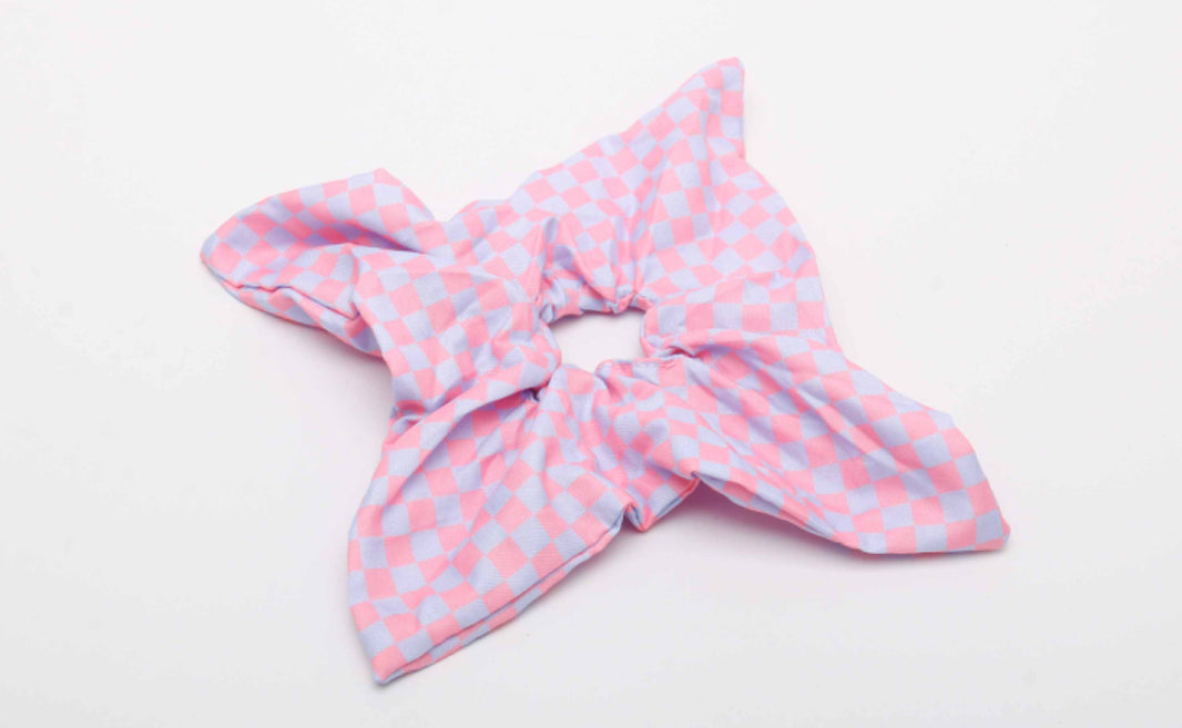 Checkered Scrunchie