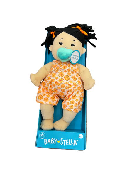 Baby Stella Beige with Black Pigtails