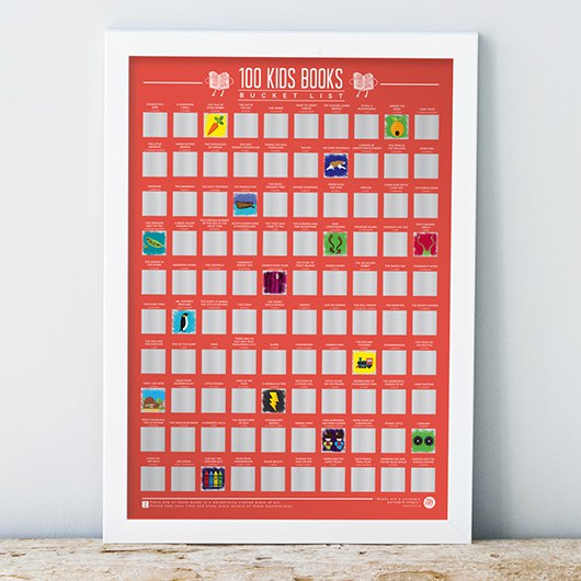 Kids Books Bucket List | Scratch Poster