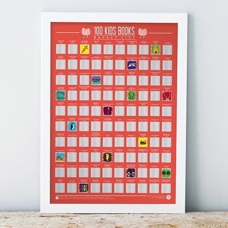 Kids Books Bucket List | Scratch Poster
