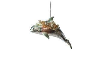 Orca Glass Ornament