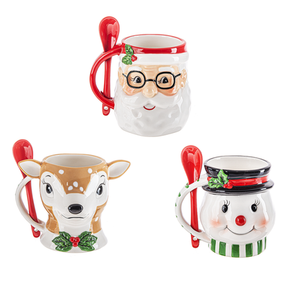 Christmas Icon w/Spoon Mug