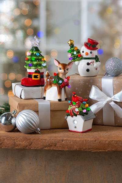 LED Light Up Retro Inspired Reindeer