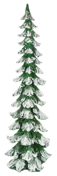 Snowy Pine Tree Figure | Set of 2