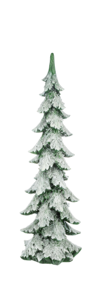 Snowy Pine Tree Figure | Set of 2