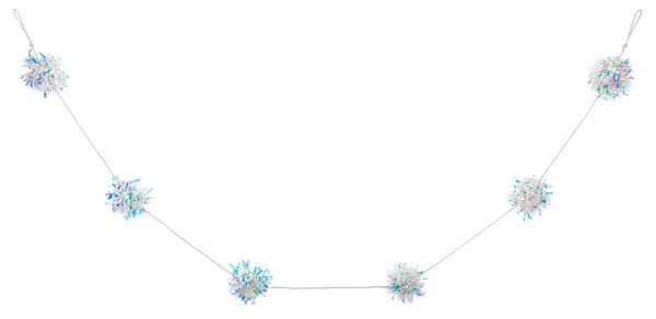 Iriescent Snowflake Garland | 72" L