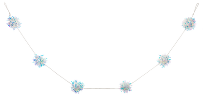 Iriescent Snowflake Garland | 72" L