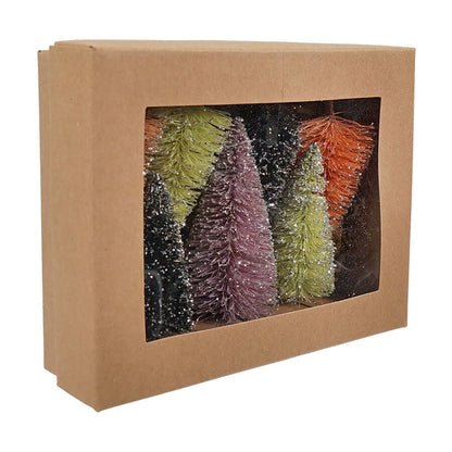 Neon Halloween Mini Trees In Box Set/7