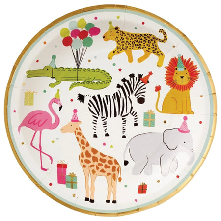 Party Animals Birthday Dinner Plates 8ct | Paper