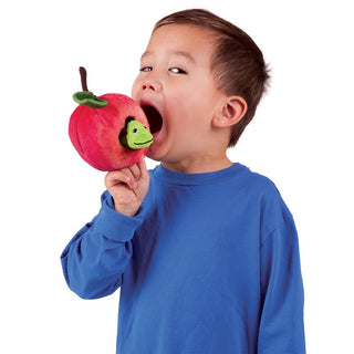 Folkmanis Worm in a Apple Puppet