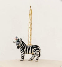 Zebra Porcelain Cake Topper
