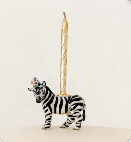Zebra Porcelain Cake Topper