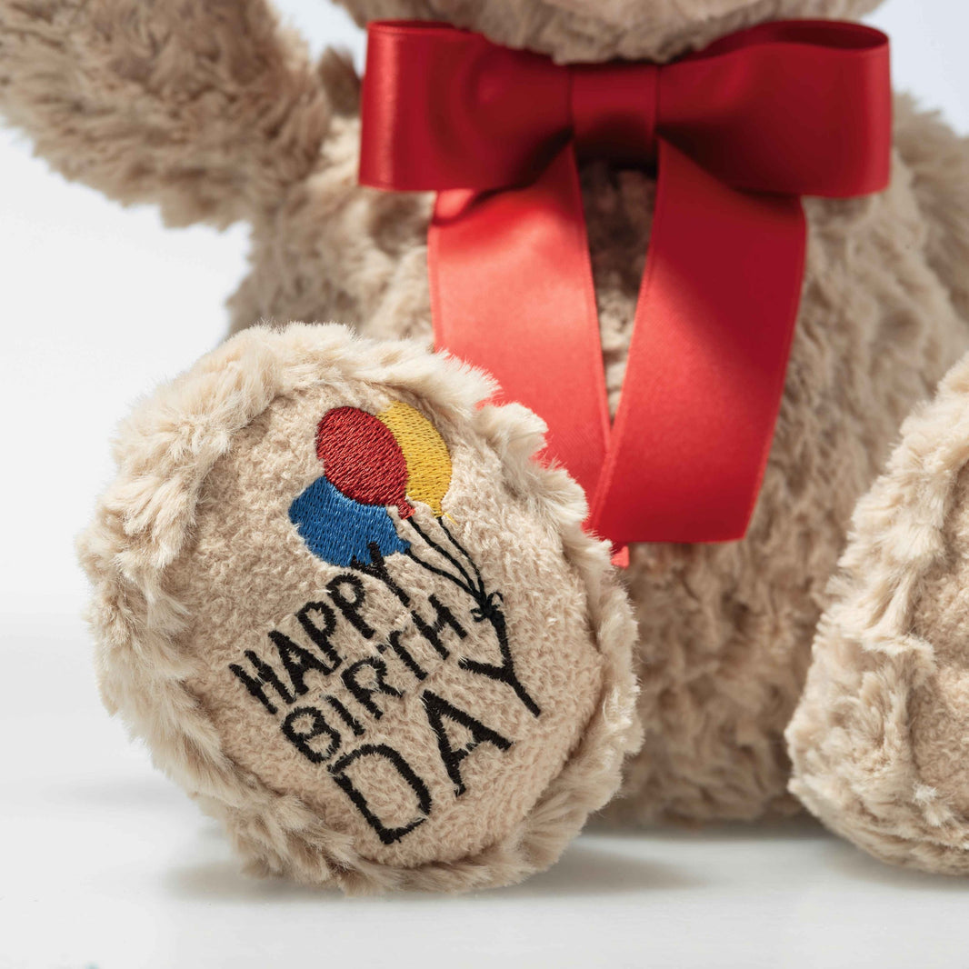 Jimmy “Happy Birthday” Teddy Bear with Bow | 114069 | 14"