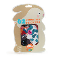 62 Gommettes Stickers | Baby Farm Animals