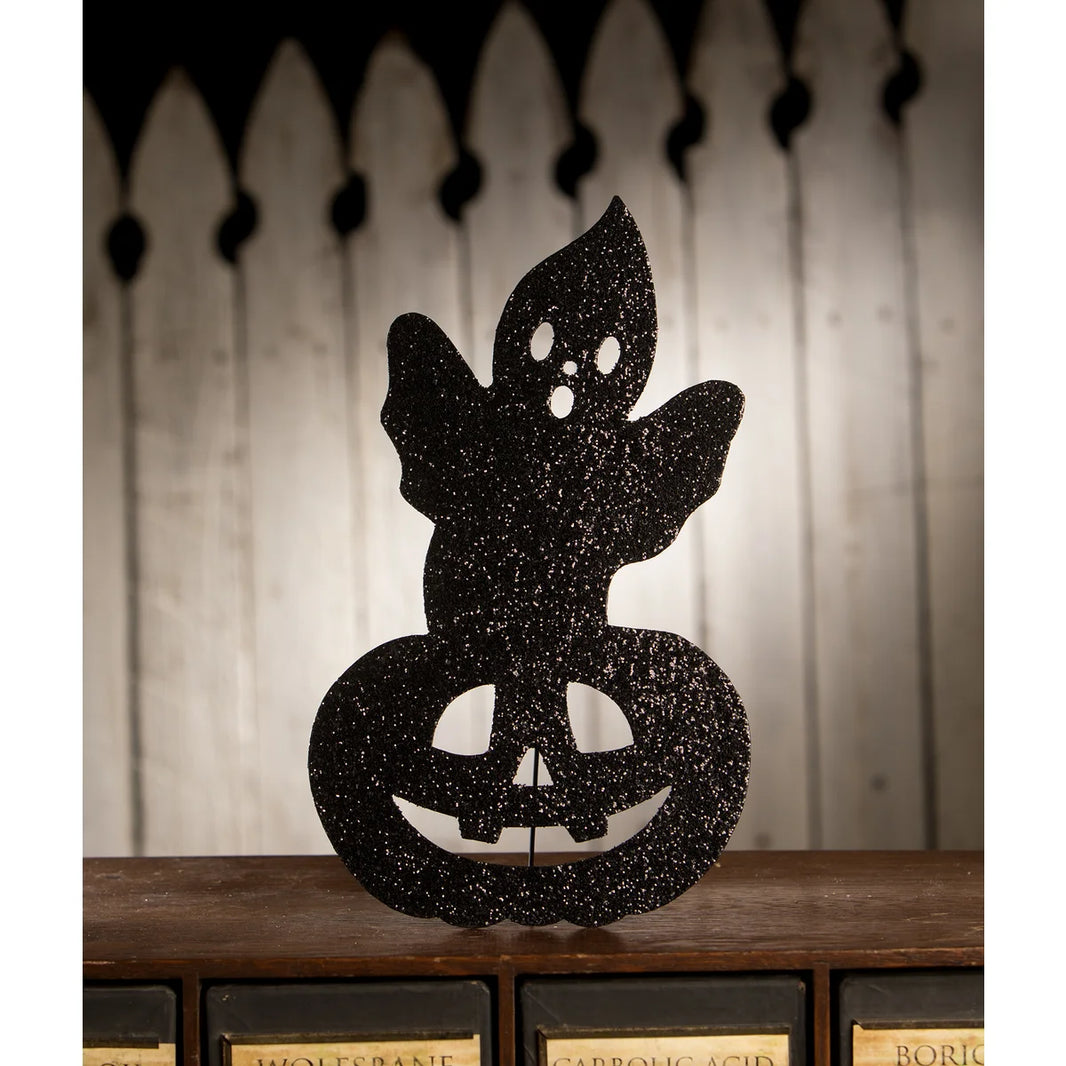 Ghost in Pumpkin Silhouette | Bethany Lowe