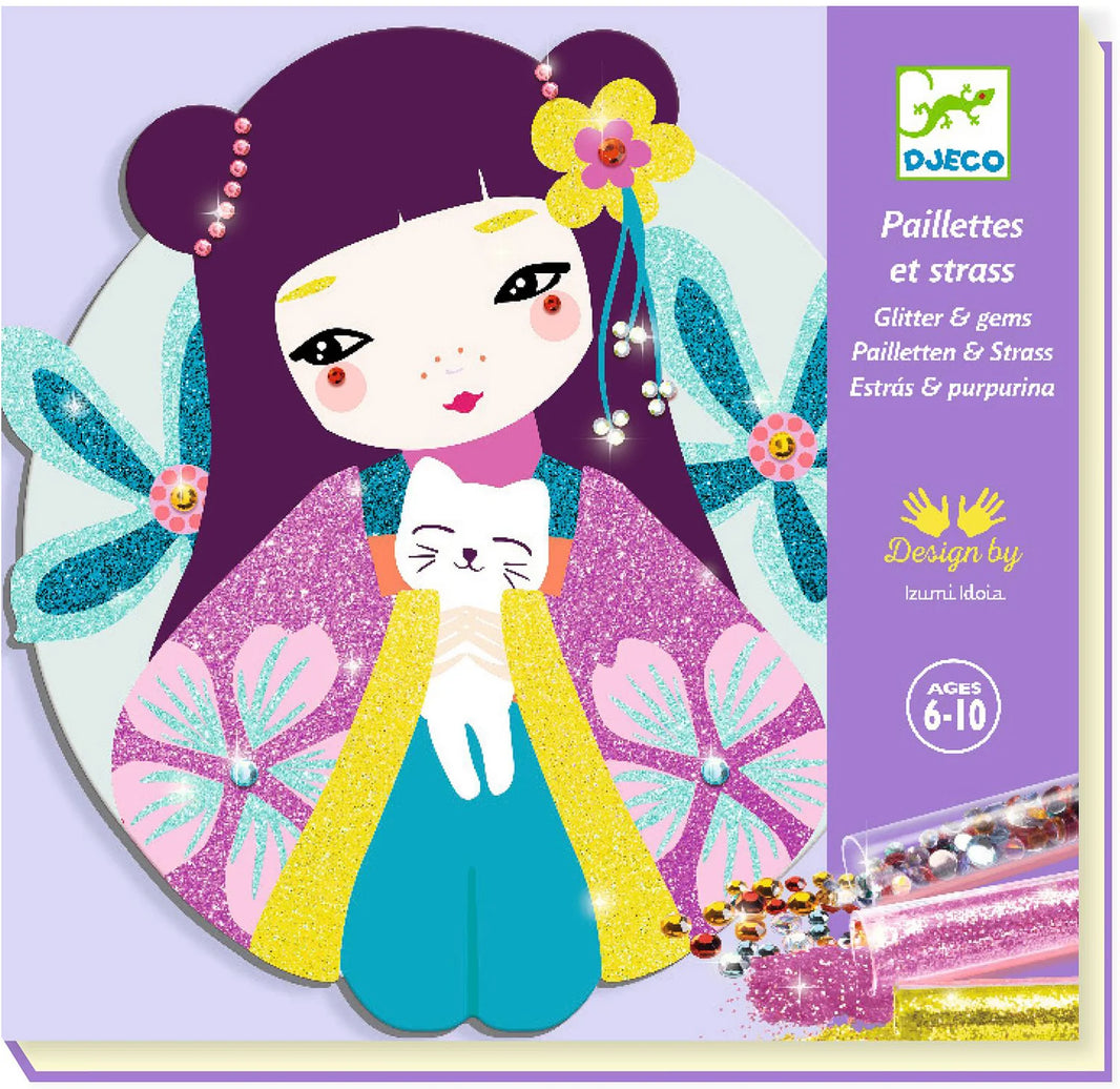 Onnanoko Glitter and Gems Board Craft Kit