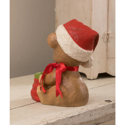 Christmas Surprise Bear Paper Mache | Bethany Lowe