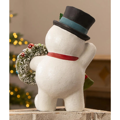 Large Snowman with Wreath | Bethany Lowe