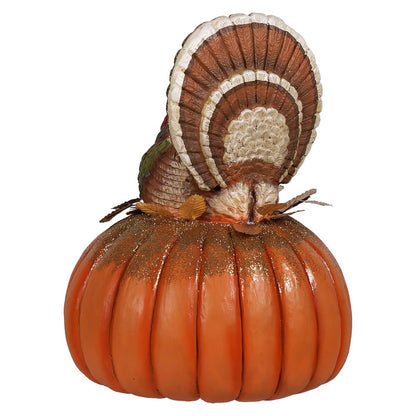 Traditional Turkey On Pumpkin  | Bethany Lowe