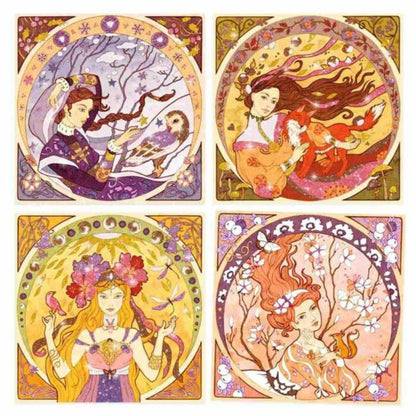 Glitter Art Agata Kawa Inspired by Alfons Mucha by Djeco