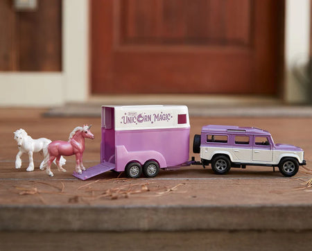 Unicorn Magic Land ROver and Tag-A-Long Trailer