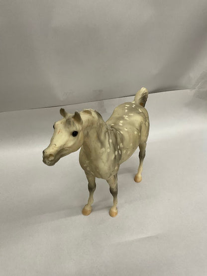 Pre-Owned Breyer Model Horse | Dapple Grey Arabian Classic Black Stallion Mold