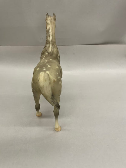 Pre-Owned Breyer Model Horse | Dapple Grey Arabian Classic Black Stallion Mold