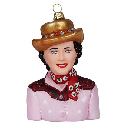Vintage Cowgirl Glass Ornament | Cody Foster