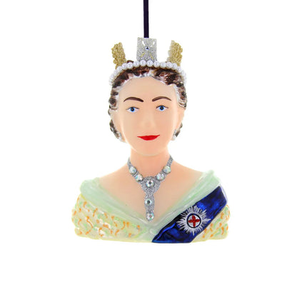 Young Queen Elizabeth II Glass Ornament | Cody Foster