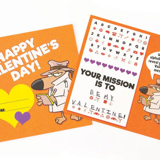 Secret Agent Decoder Valentines Cards