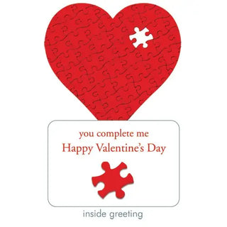 Valentine's Puzzle Greeting Diecut Card