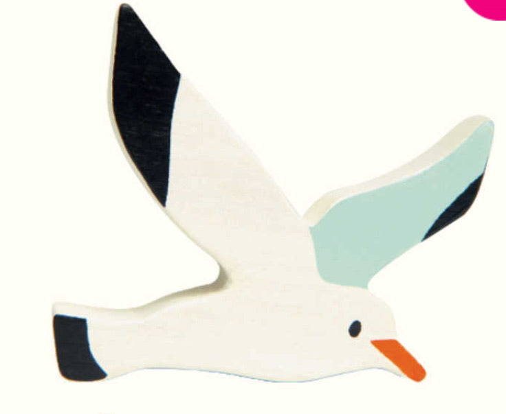 Wooden Coastal Seagull