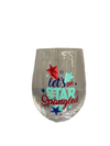 Patriotic Stemless Wine Glass