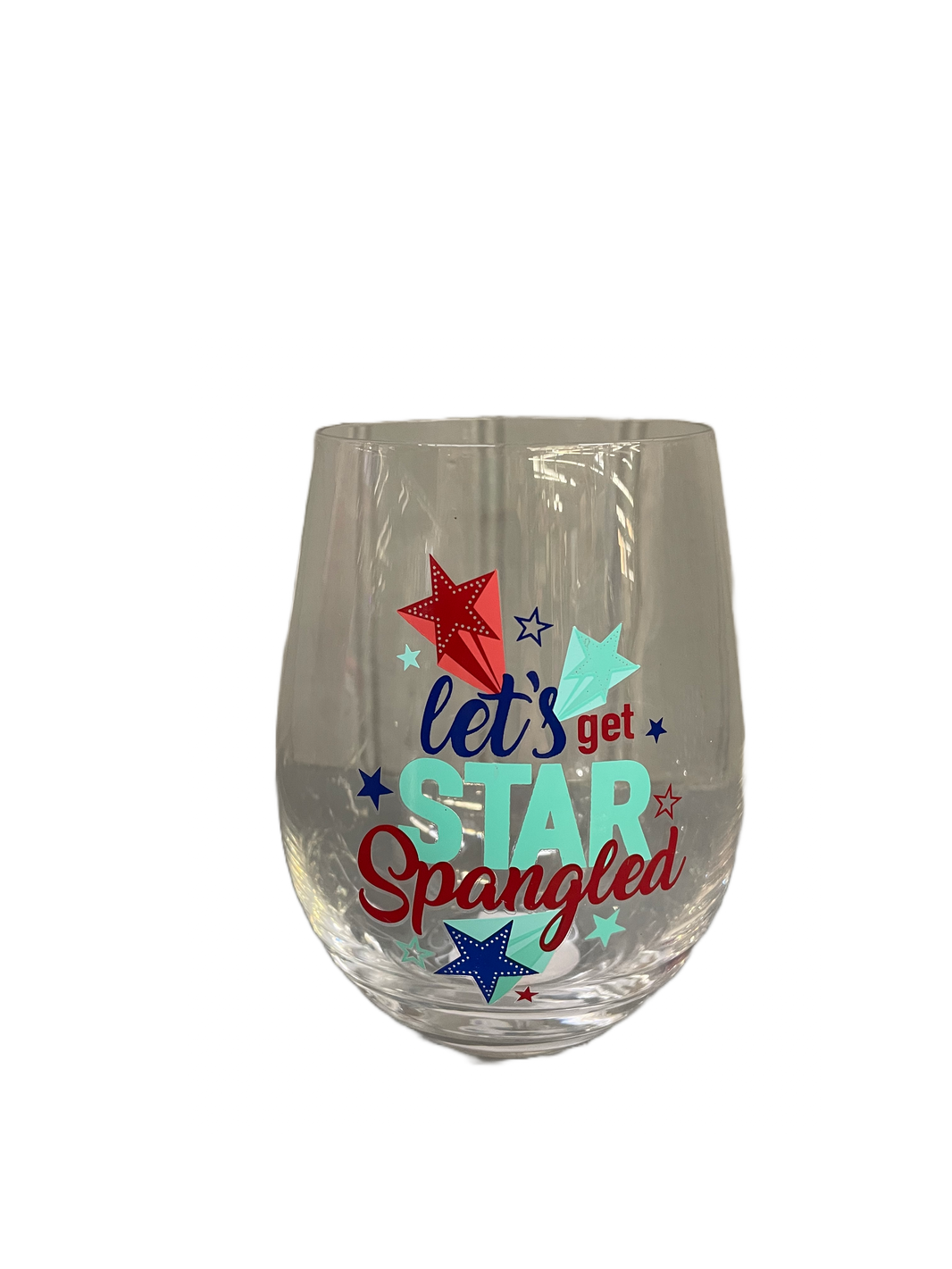 Patriotic Stemless Wine Glass