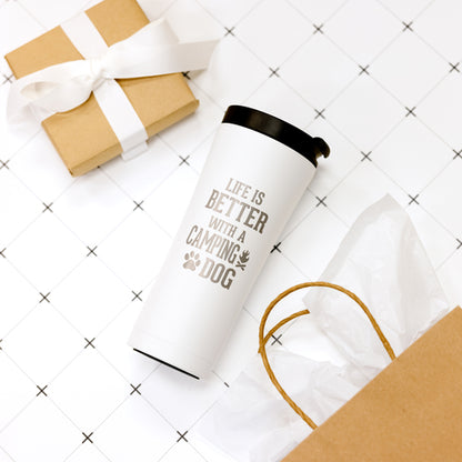 Camping Dog 17oz Travel Tumbler