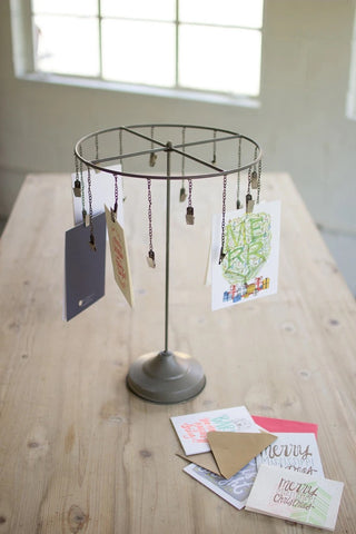 Table Top Card Holder with Clips - KL1