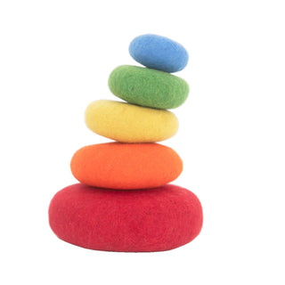 Felted Rainbow Stack