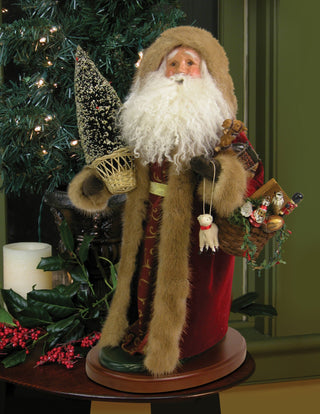 Byers Choice Santa Trimmed In Fur
