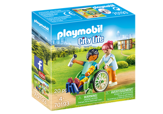 Playmobil City Life 70193 Patient in Wheelchair