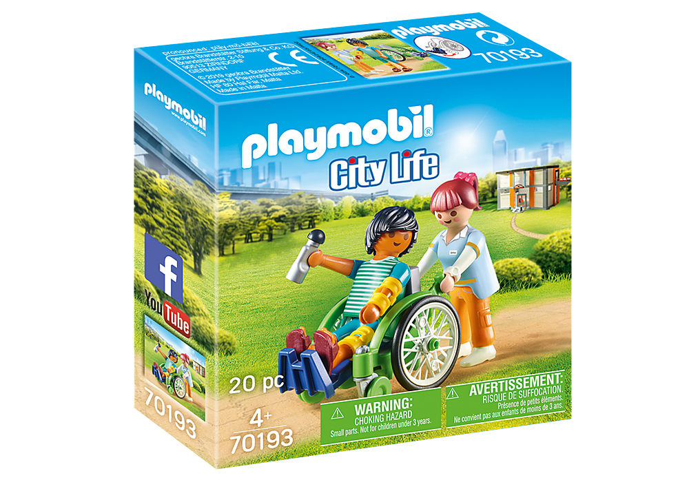 Playmobil City Life 70193 Patient in Wheelchair