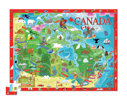 Discover Canada 100 Piece-Puzzle + Play