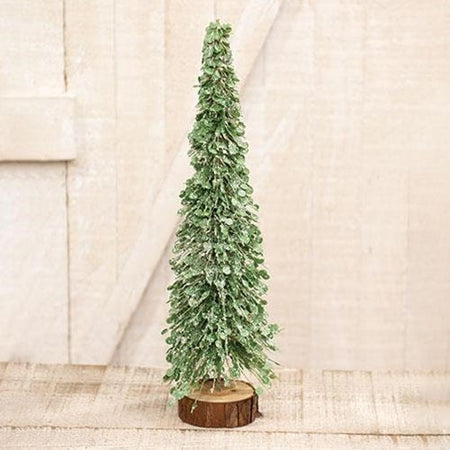 Icy Boxwood Faux Brush Tree