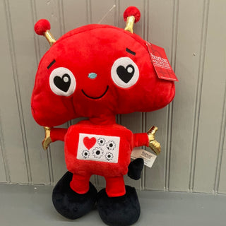 Red Love Robot with Hearts