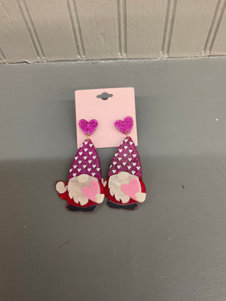 Gnome Heart Earrings