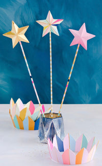 Glitterville Rainbow Star Wands