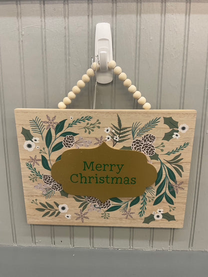 Wooden Christmas Sign