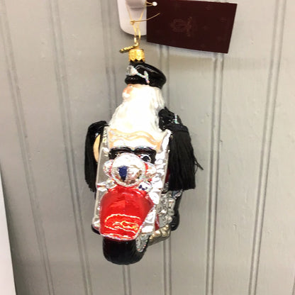 Huras Family Biker Santa Ornament
