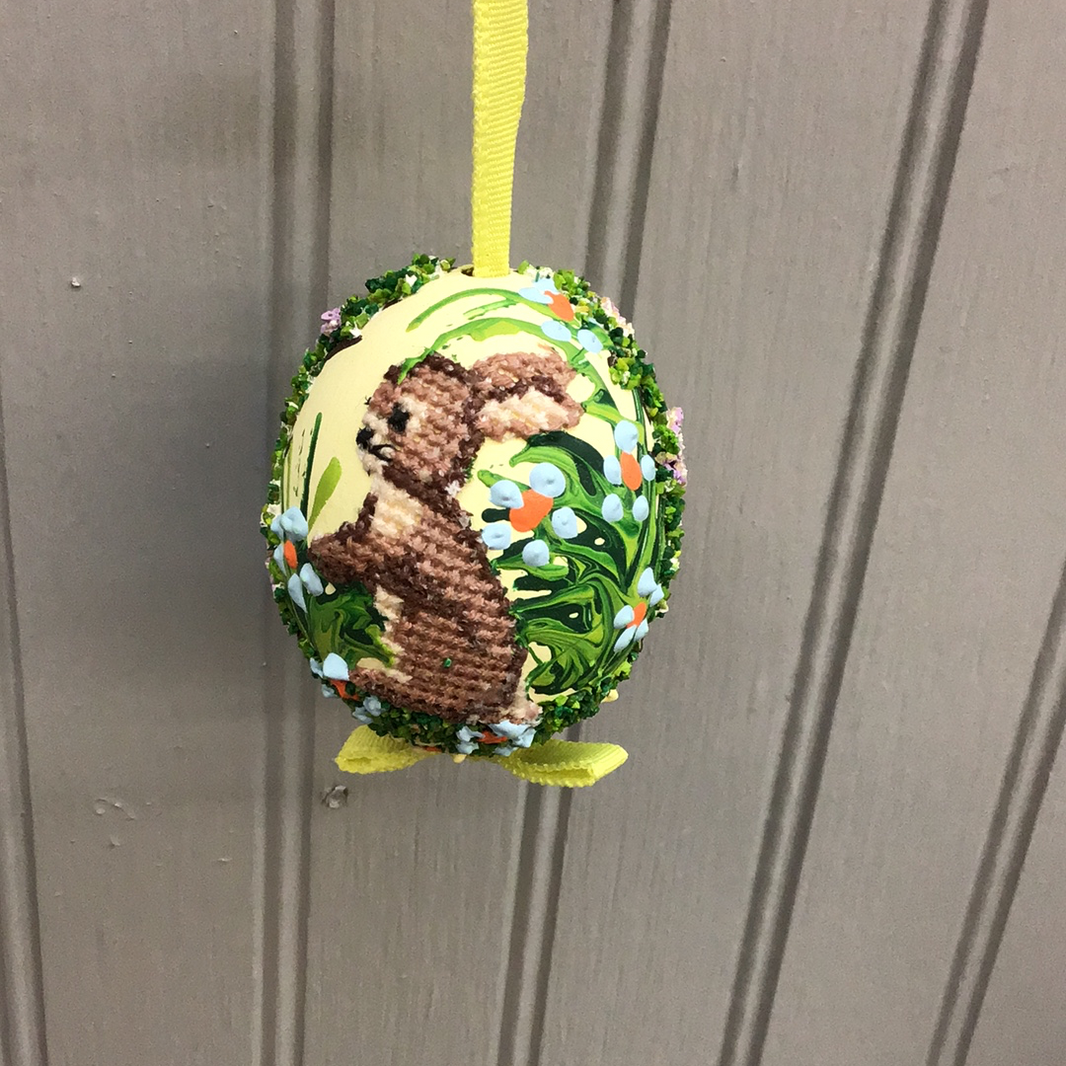 Austrian HandPainted Bunny Small Egg