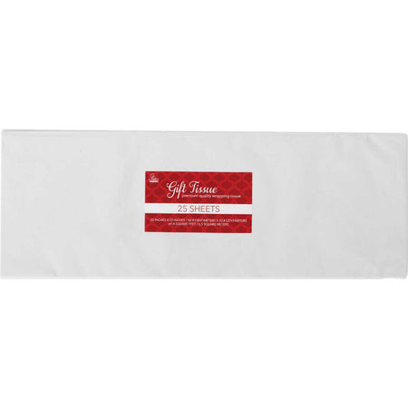 25 Sheets - Light Gray / Off White Gift Tissue Paper